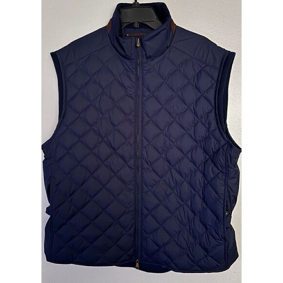 Ralph Lauren Polo Golf Diamond Goose Down Quilted Vest  in Navy Size XL / NWOT - Picture 2 of 9
